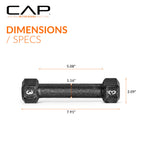 CAP Barbell Cast Iron Hex Dumbbell, Black, Pair, 3 lb