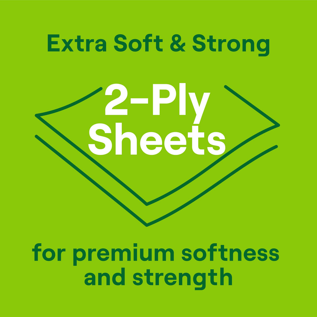 Seventh Generation Toilet Paper, 100% Recycled 2-Ply Bath Tissue, 2 Pack x 12 Rolls of 240 Sheets, Extra Soft, Strong for Home & RV, Whitened without Chlorine Bleach, No Dyes, Fragrances, Septic Safe