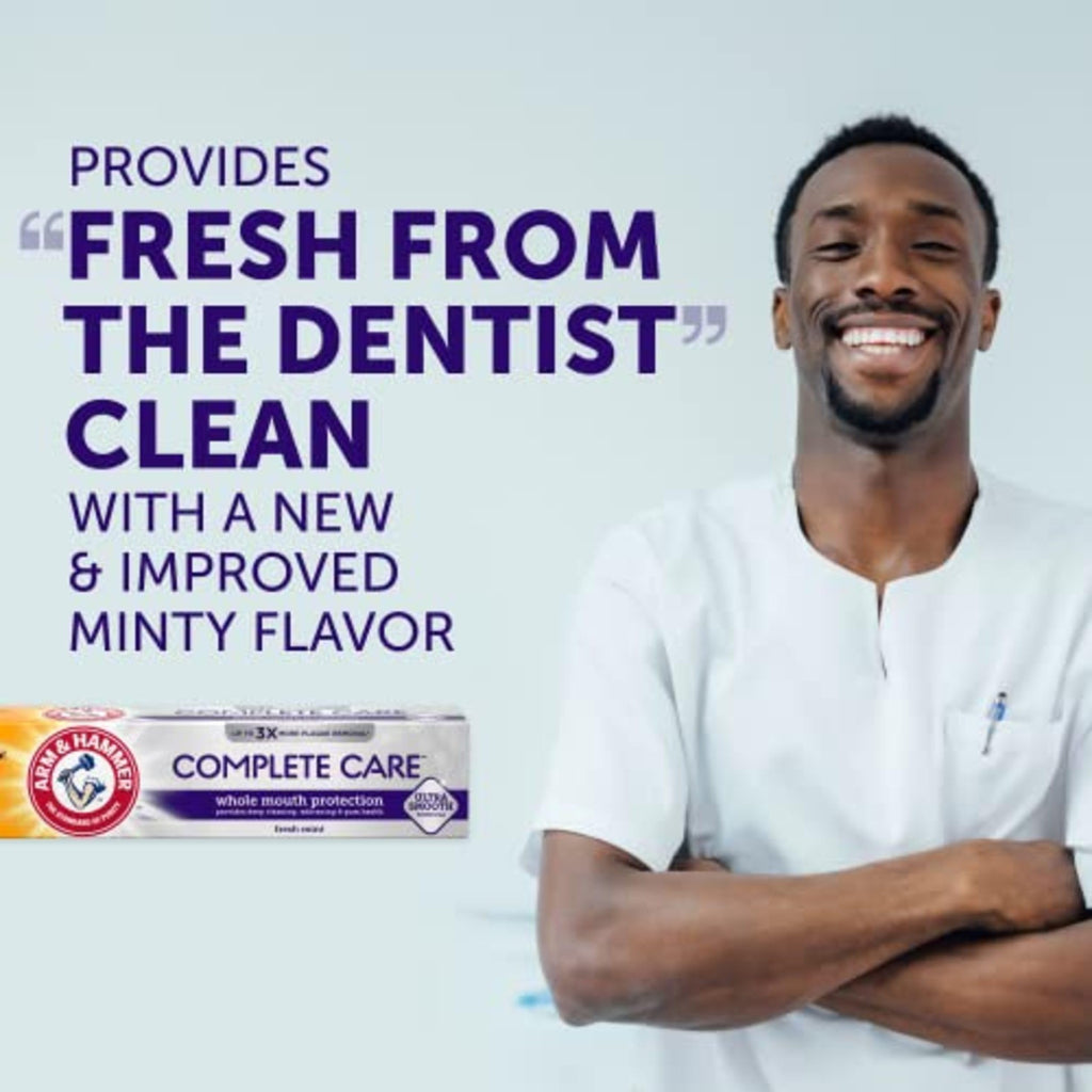 ARM & Hammer Complete Care Toothpaste, Fresh Mint, 6.0 oz, 4-Pack