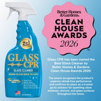CPR Glass 2-in-1 Glass Cleaner & Water Repellent (22oz) + 2 Microfiber Applicator Towels | Deep Cleaning for Glass, Mirrors, Windows, Windshields, Shower Doors