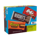 HERSHEY'S, KIT KAT & REESE'S Milk Chocolate Variety Box, 18 ct