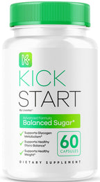Kick Start Glyco Optimizer Capsules, Kick Start Glycol Supplement Support Pills Premium - All Natural Advanced Formula, Kick Start Vitamin, 60 Capsules for 1 Month