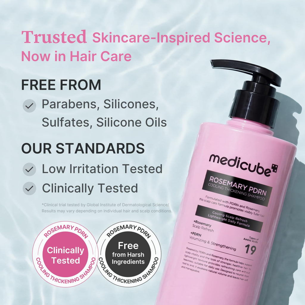 medicube Rosemary PDRN Clarifying Thickening Shampoo, 13.52 fl.oz