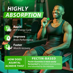 Asumtal Creatine Monohydrate Gummies Complex 8500 MG for Men & Women, Creatine Monohydrate Supplement for Muscle Growth, Strength & Energy Support, Pre Workout Gummies 120 Count Green Apple Flavor