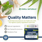 OWELL Naturals Drawing Salve – Fast Acting for Ingrown Hairs, Boils, Bumps, Cysts & Splinters – Clear Non-Staining Formula for Bikini Line, Underarms & Sensitive Skin – 4 oz