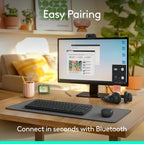 Logitech K250 Compact Wireless Bluetooth Keyboard with Number Pad, Graphite