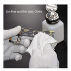 AAWipes Cleanroom Cloth Wipes 9"x9" (Bag of 150 Pcs) Double Knit 100% Polyester Wipers Lint Free Cloths with Ultra-fine Filaments, Laser Sealed Edge, Class 100 Cloths, Ultra-soft Wipes CP14009