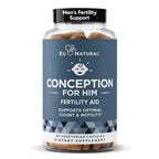 Eu Natural Conception for Him - Male Fertility Supplements with Ashwagandha, Folate & Zinc - Sperm Count, Motility & Strength Support - Fertility Support for Men, 60 Vegetarian Capsules