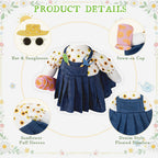 RUXRQPJ Gardener Summer Porch Goose Outfits for 23 Inch Porch Goose