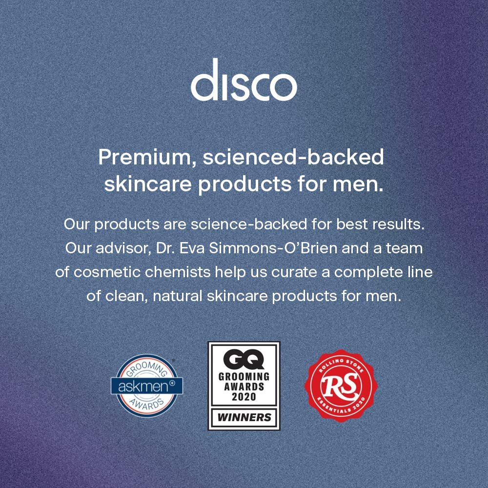 Disco Men's Eye Bag Treatment, Roller Serum for Men, Under Eye Cream Natural Caffeine Anti Aging Stick Balm, Reduce Puffiness, Wrinkles, Dark Circles, Crows Feet, Bags, Dark Circles, Lines, Puffiness