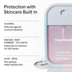 Touchland Cotton Candy Hand Sanitizer Mist & Matching Case Set, Travel Size