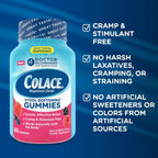 Colace Stool Softener Gummies, Gentle Dependable Constipation Relief Magnesium Citrate Gummies, No.1 Doctor Recommended Stool Softener Brand, Berry Flavored 60ct (Pack of 2)
