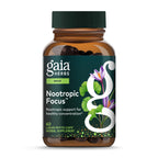 Gaia Herbs Nootropic Focus - Brain & Cognitive Support Supplement to Help Maintain Healthy Concentration* - with Saffron, Lemon Balm & Spearmint - 40 Liquid Phyto-Capsules (20 Servings)
