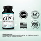GLP-1 Yerba Mate, Guarana, Green Tea, Ashwaganda Supplement High Potency, 40mg Caffeine Per Capsule, Extract Pills Supplements for Clean Natural Energy