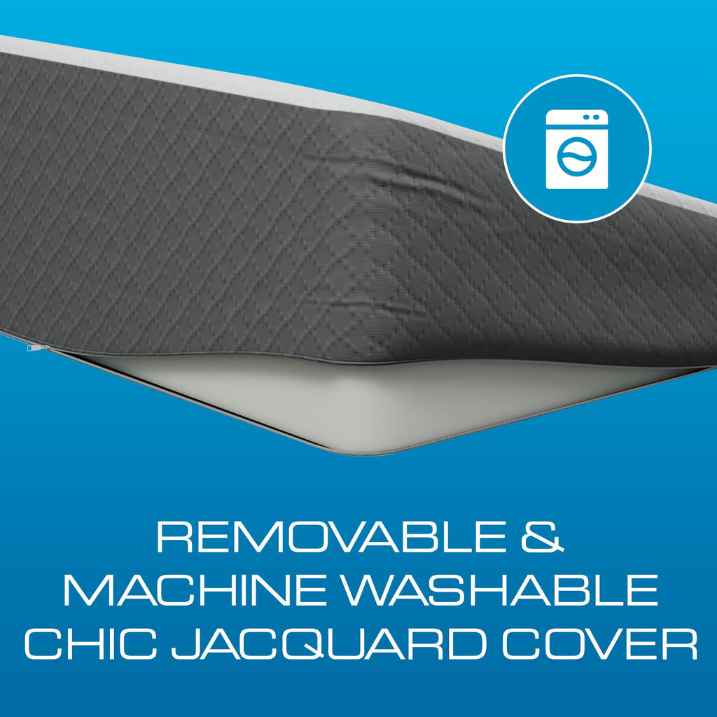 Kolbs Extra Wide Bed Wedge Pillow for Sleep Apnea, Acid Reflux, and Back Pain Relief, with Chic Jacquard Cover - Headboard GERD Pillow Wedges for Sleeping (Extra Wide 7.5" Height)