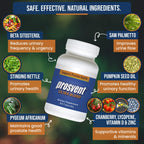 Prosvent Advanced Prostate Support Ultra - Natural Supplement with Saw Palmetto, Pygeum, Lycopene, Stinging Nettle, Beta Sitosterol, Cranberry and More to Ease Urinary Frequency & Urgency (60 Count)