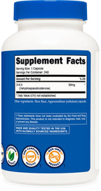 Nutricost DHEA 50mg, 240 Capsules - Gluten Free, Soy Free, Non-GMO, Supplement