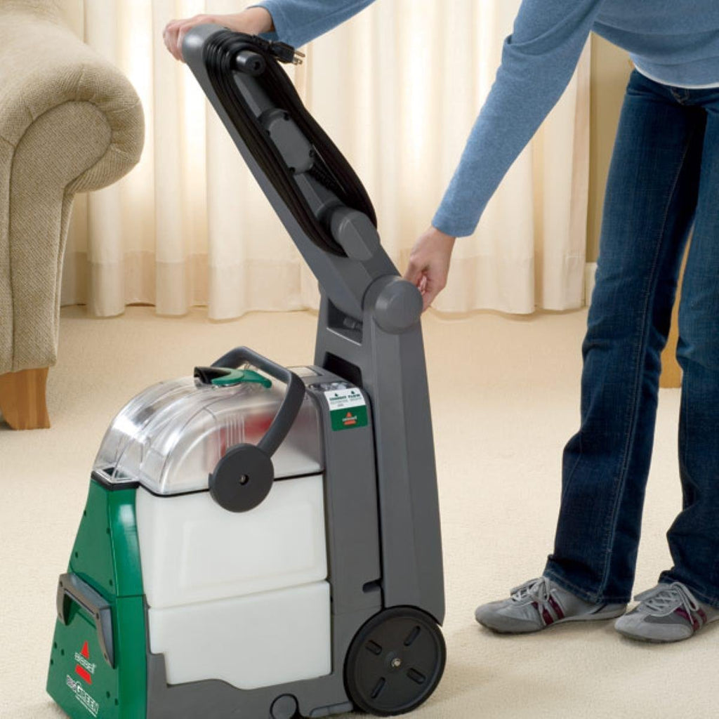 Bissell BigGreen Commercial BG10 Deep Cleaning 2 Motor Extracter Machine w/ Upholstery Tool, and 32 OZ Shampoo Bundle