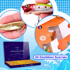 Lihome Fishing Advent Calendar 2026, 24-Day Fishing Lure Set, Gifts for Men