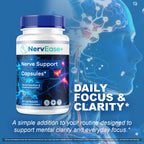 (3 Pack) NervEase - NervEase Support Capsules Advanced Formula Maximum Strength, Daily Premium Pills All Natural Ingredients Vitamins Support for Overall Health & Wellness, 180 Capsules for 3 Months