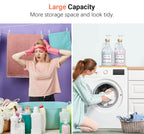 LIKAJON 2 Pcs Glass Laundry Detergent Dispenser Bottle, 64 oz