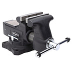 Yost HD650-C Heavy Duty 6-1/2 Inch Mechanics Work Bench Vise | Heavy Duty Woodworking & Metal Work Table with Secure Grip Swivel Base | 60,000 PSI Casting Iron Material with Extra-large Anvil Surface