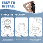 3-Pack Replacement Filter for JOLIE Shower Head, Compatible with JOLIE Shower Filter Cartridge, Reduces Chlorine, Heavy Metals & Impurities, Softens Skin & Hair
