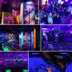 4 Pack LED 42W Black Lights, Blacklight Bars for Glow Party, Halloween