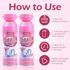 Foaming Drain Cleaner,Drain Clog Remover –Sink Cleaner and Deodorizer,Foaming Cleaners for Kitchen, Sinks, Shower Drains,Tub (2pcs)