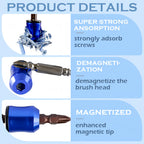 Screwdriver Head Magnetic Ring, 2026 Upgraded Magnetizer Screw Removable Household Tool Magnetic Screw holder Universal Magnetizer for Hex Screwdrivers & Power Bits (5Pcs Blue)