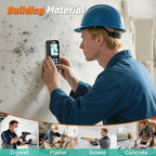 Rechargeable RDINSCOS Moisture Meter for Drywall & Low-Density Materials, Pinless Wall Moisture Detector with High Sensitivity, Non-Invasive Surface Scanner for Home Inspection, Basements & DIY Use