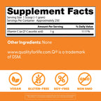 Doctor's Best Vitamin C Powder with Q-C, Healthy Immune System, Brain, Eyes, Heart and Circulation, Joints, Sourced from Scotland, 250G, 8.8 Ounce
