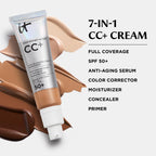IT Cosmetics CC+ Cream with SPF 50+ - Medium (N) - 1.08 fl oz