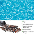 BFJOG Silver Ion Cartridge for Hot Springs Spa – Hot Tub Silver Ion Cartridge, Spa Mineral Sticks for Hot Tub, Ag+ Mineral Cartridge Compatible with Most Hot Tubs, 12-Month Crystal-Clear Water, 3-Pack