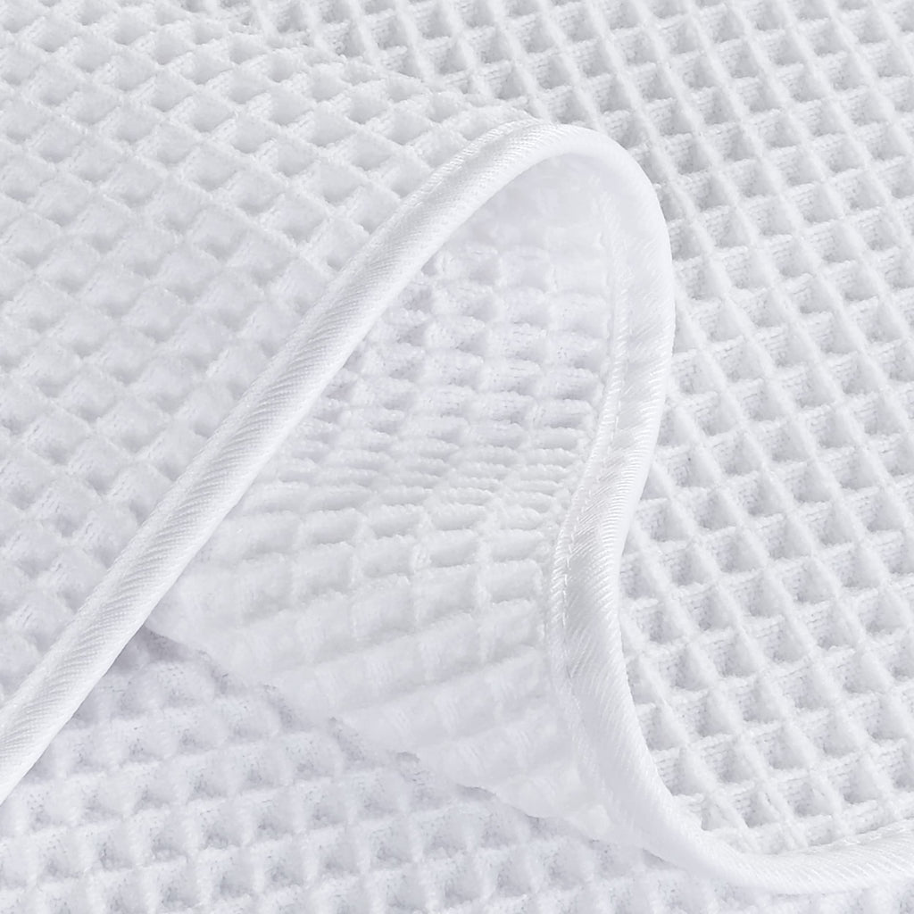 POLYTE 430 GSM Microfiber Lint Free Hand Towel, 16 x 30 in, 4 Pack (Waffle Weave)