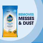 Pledge Multisurface Cleaning Wipes, pH Balanced, Fresh Citrus, 25 Count (Pack of 4, 100 Total Wipes)