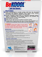BeKOOOL Migraine Gel Sheets - 4 Count - Pack of 2