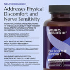 Neurobiologix Pea Soothe Support for Men and Women, Pea & Resveratrol Formula for Comfort, Mobility, Nerve Health & Muscle Recovery, Gluten Free, Non GMO, Vegan Capsules, 90 Count
