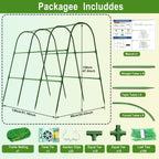 Cucumber Trellis for Raised Bed, U-Shape Arch Metal Garden Trellis for Climbing Plants, Heavy Duty Plant Trellis Outdoor, Easy Assembly Rustproof Trellis for Vines (U Frame Trellis)
