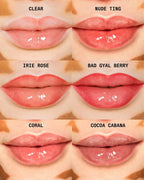 Cay Skin Isle Lip Balm SPF 30 – High Shine, Hydrating + Sheer Lip Gloss in Vanilla Brown Sugar Flavor – Formulated with Natural Ingredients for All Skin Tones – Clear, 0.35 oz