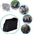 Valchoose 48"L x 22"W x 38"H Upgraded Mobility Scooter Storage Cover, 420D Oxford Fabric Scooter Weather Cover, with Waterproof Strip, Water Resistant, Anti-UV, Heavy Duty, Storage Bag (Black)