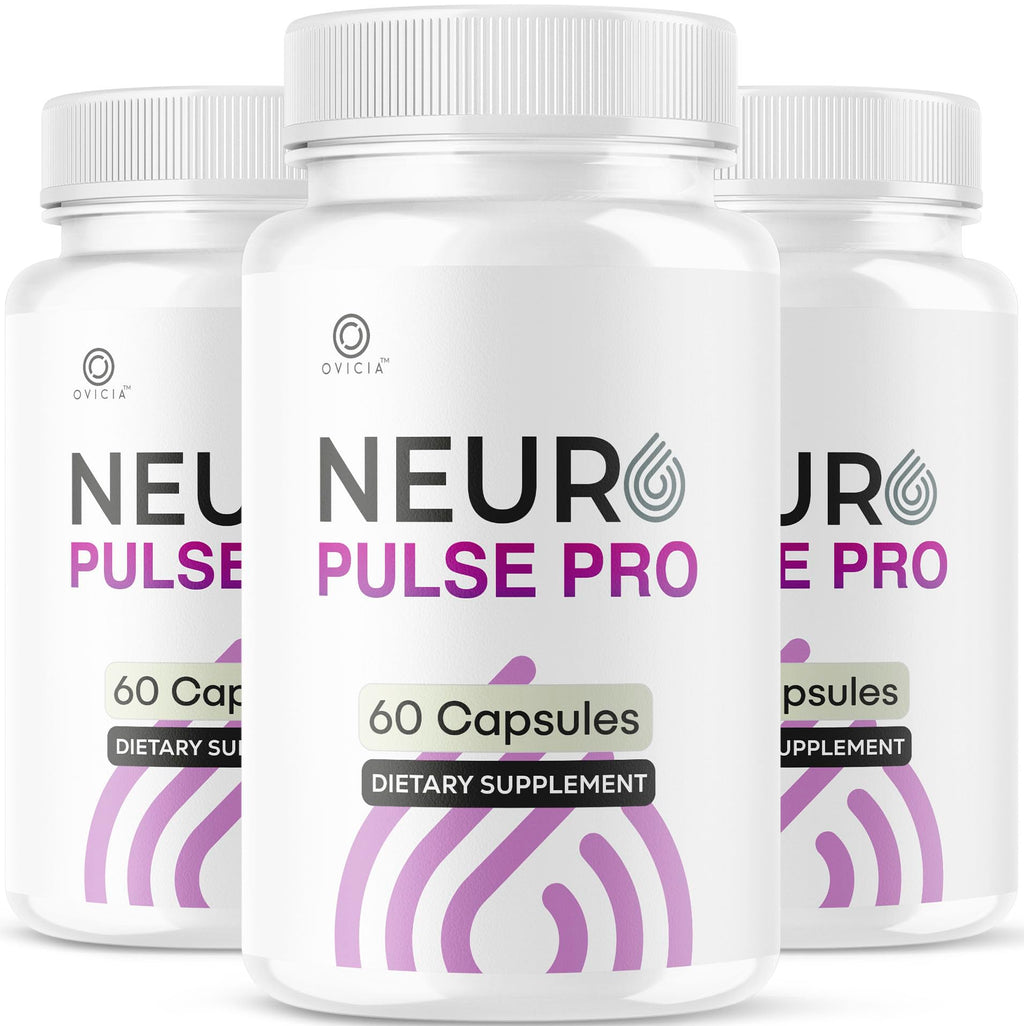 (3 Pack) Neuro Pulse Pro Capsules - Official NeuroPulsePro Pills Advanced Support For Maximum Strength, All Natural Ingredients Premium Vitamins For Overal Health & Wellness, 180 Capsules For 3 Months