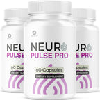 (3 Pack) Neuro Pulse Pro Capsules - Official NeuroPulsePro Pills Advanced Support For Maximum Strength, All Natural Ingredients Premium Vitamins For Overal Health & Wellness, 180 Capsules For 3 Months