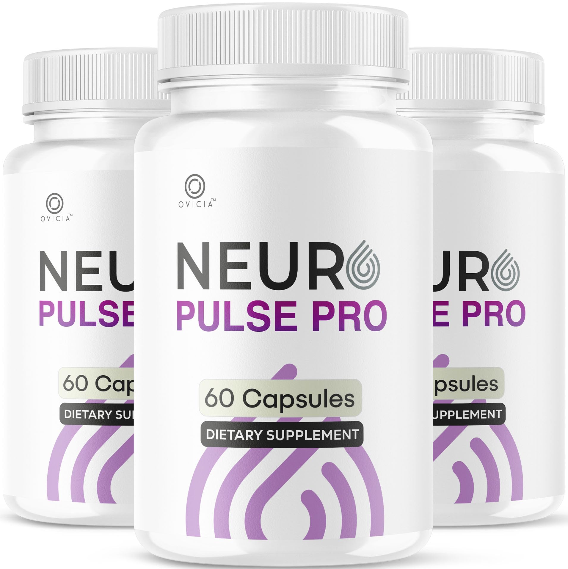 (3 Pack) Neuro Pulse Pro Capsules - Official NeuroPulsePro Pills Advanced Support For Maximum Strength, All Natural Ingredients Premium Vitamins For Overal Health & Wellness, 180 Capsules For 3 Months