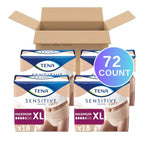 Tena Sensitive Care Adult Incontinence Underwear for Women, Maximum, XL, 72 Count (Waist Size 45in-58in)