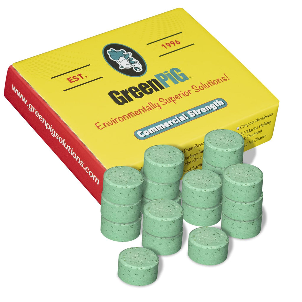 GREEN PIG Drain Field Cleaner, Septic Safe Drain Clog Remover, Treatment for Quickly Clearing Leach Field System Clogs, Back-Ups, and Foul Odors in Septic Tank Systems