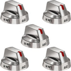 DG64-00473A Burner Control Dial Knob Range Oven Replacement Compatible with Samsung Gas Stove Knob NX58H5600SS NX58F5700WS NX58H5650WS NX58J7750SS NX58M6850SS （5pcs）.