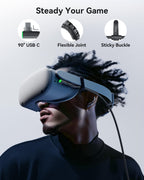 INIU Link Cable, [16FT 5m] VR Cable USB 3.0 High Speed Type C Charger Cable Fast Charging While Playing,USB to USB C Cable for Meta Oculus Quest 3S 3 2 Pico 4 Accessories and Gaming PC Steam VR