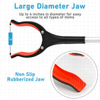 Grabber Reacher Tool, 32" Grabbers for Elderly, Lightweight Extra Long Handy Trash Claw Grabber, Mobility Aid Reaching Assist Tool for Trash Pick Up, Nabber, Litter Picker, Arm Extension (Orange3)