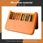 MIVLXLX 12 Slot Fountain Pen Case, Handmade Magnetic,Christmas Gift (brown)